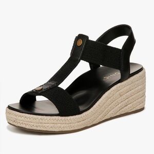 Vionic Women's Calera Black Wedge Sandals